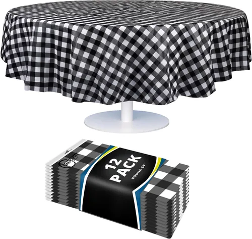 Vista 21 de Mantel de plástico de alta calidad - 54 in. x 108 pulgadas. Grandipity - Mantel rectangular (6 y 12 unidades), Agua (Aqua)