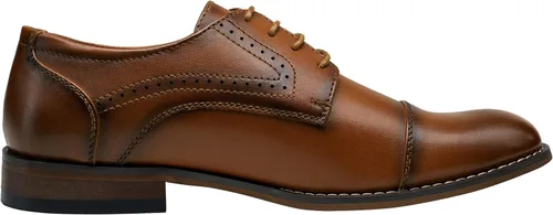 Vista 3 de Vostey Zapatos de vestir para hombre clásicos con punta de ala Brogue Oxfords