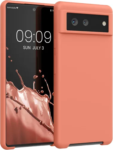 Vista 282 de kwmobile Funda Compatible con Google Pixel 6 Pro - Funda de Teléfono de Silicona TPU con Acabado Suave - Azul Caribe