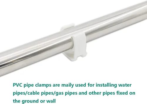 Vista 5 de 50 clips de sujeción de tubería de PVC, soporte de tubo de agua en forma de U, tubos de agua y mangueras de tubo, anillo a presión con parte