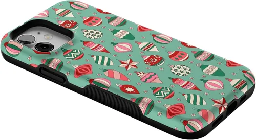 Vista 9 de Funda Casely para iPhone 12 Mini Todo Adornado Adornos Festivos Diseño Protector Audaz Diseño Compatible con MagSafe