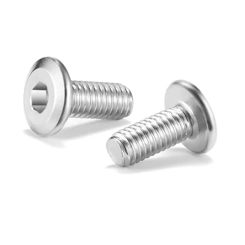 Vista 8 de 20 tornillos hexagonales de cabeza plana M5 x 0.236 in, acero inoxidable 304 18-8, rosca completa (con llave hexagonal)
