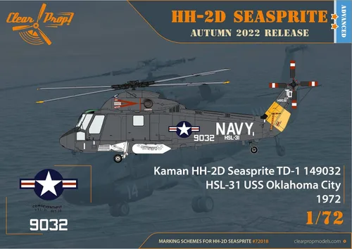 Vista 9 de CLEAR PROP CP72018-1/72 HH-2D Seasprite kit modelo plástico