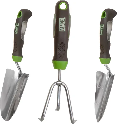 Vista 9 de AMES 24452009 Ergo Gel Grip Juego de herramientas de jardín con pala de mano y cuchara de tierra