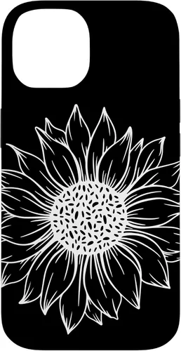 Vista 4 de iPhone 16 Cute and Beautiful White Flower of Sunflower Case