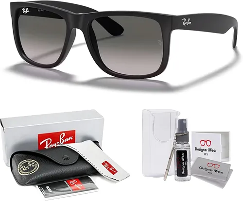 Vista 44 de Ray-Ban RB4165 JUSTIN Sunglasses For Men For Women+BUNDLE with ACCESSORY EYEWEAR KIT
