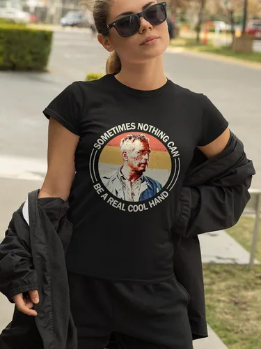 Vista 3 de Cool Hand Luke Sometimes Nothing Can Be A Real Cool Hand Vintage Camiseta personalizada, Otros