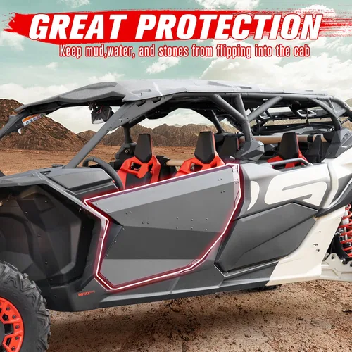Vista 3 de A & UTV PRO Puertas completas de aluminio X3 para Can-Am Maverick X3/X3 MAX 2017-2024 2025, paneles de puerta de metal resistentes para puertas
