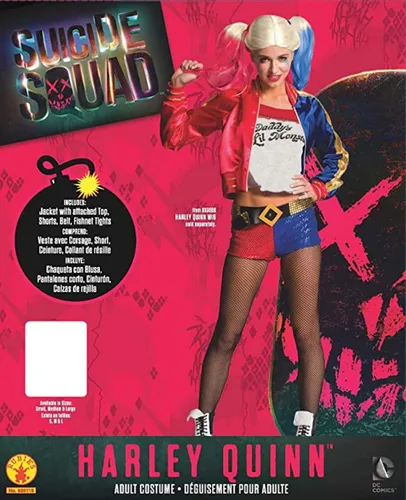 Vista 3 de Disfraz Harley Quinn de Suicide Squad para mujer, marca Rubie's