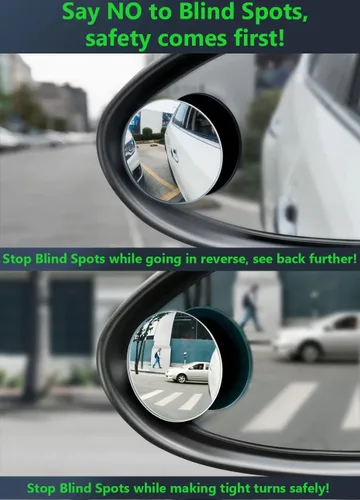 Vista 5 de Blind Spot Glass 2" Mirror (4 Pack) Compatible with Mercedes-Benz Sprinter Cab Chassis Van with Anti-Fog, Blur, Rust, Corrosion Resistant Aluminum