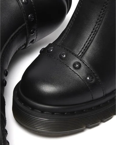 Vista 6 de Dr. Martens Botas Chelsea de cuero con tacón acampanado y arnés Spence para mujer