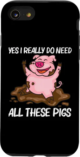 Vista 13 de iPhone 15 Funny Pig Design For Men Women Hog Farmer Farm Animal Lovers Case