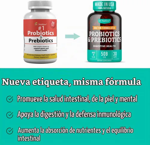 Vista 7 de Prebióticos y probióticos: Lactobacillus Gasseri, Lactobacillus Rhamnosus, Plantarum, Casei, Bifidobacterium longum, lactis, infantis. Prebióticos