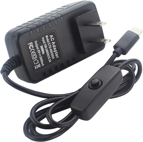 Vista 5 de DIGISHUO Raspberry Pi 4B Modelo B 4GB RAM Kit de bricolaje con estuche Ventilador de refrigeración Pi Tarjeta SD San Disk 64G Micro-SD Cable