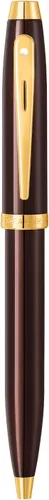 Vista 6 de Sheaffer Gift 100 9370 - Bolígrafo color café brillante con ribete PVD dorado Bolígrafo marrón café Set de regalo de bolígrafo premium