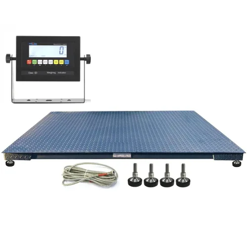Vista 9 de SellEton SL-700-2x2 - Básculas de suelo con indicador digital para envío de almacén y pesaje industrial resistente