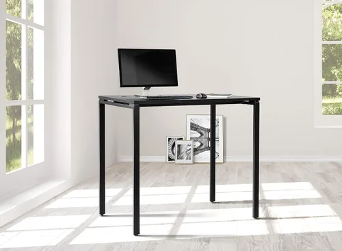 Vista 2 de OSP Home Furnishings Prado - Escritorio para oficina en casa, 48 pulgadas, 42 pulgadas, 48 pulgadas de ancho x 42 pulgadas de alto, color negro