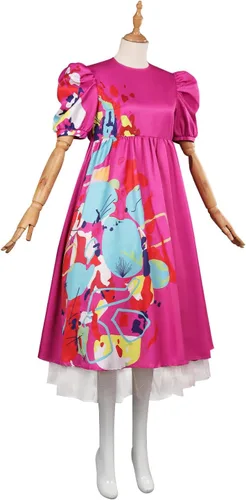 Vista 4 de Disfraz de muñeca extraña para niños, vestido de cosplay de Kate, manga corta, falda de malla abombada, trajes de Halloween para fiesta de niñas
