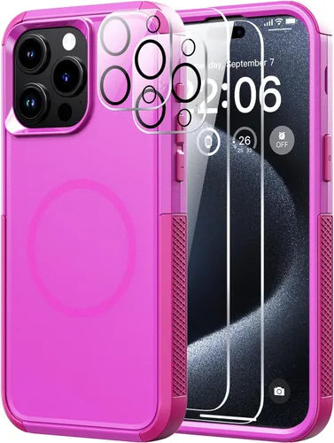 Vista 9 de Diverbox Funda para iPhone 13 [compatible con MagSafe] [con protector de pantalla] [a prueba de golpes] [a prueba de caídas] Funda de protección