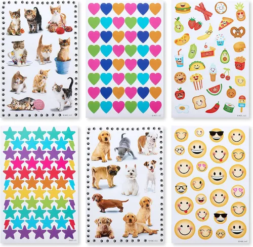 Vista 8 de American Greetings calcomanías a granel de 867 unidades para niños, mariposas y flores