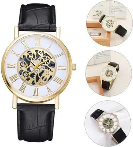 Vista 5 de Reloj de pulsera casual para hombre, 2 piezas, estilo casual, para hombre