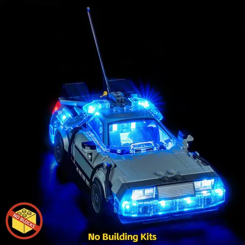 Vista 2 de BrickBling Luz compatible con Lego Time Machine de Regreso al Futuro