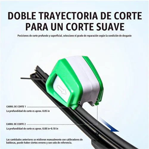 Vista 3 de 1 pieza herramienta de reparación de limpiaparabrisas automotriz, cortador de escobillas limpiaparabrisas ergonómico de ABS, herramienta