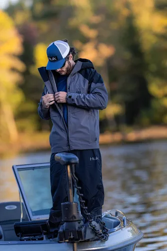 Vista 4 de HUK Icon X Superior 3L Shell Chaqueta con capucha impermeable y resistente al viento