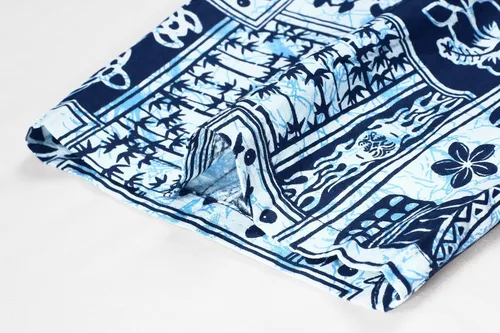 Vista 5 de LA LEELA Divertidas camisas casuales de playa con bolsillo frontal para hombre, 1