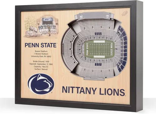 Vista 10 de YouTheFan NCAA Arte de Pared StadiumView de 25 Capas