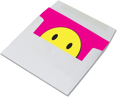 Vista 3 de Small World Greetings - Tarjetas de cara sonriente - Interior en blanco