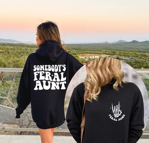 Vista 4 de Sudadera de tía para mujer, camisa de la tía Era, regalo de la mejor tía