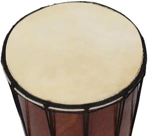 Vista 4 de Cabezal de tambor de cuero de búfalo de 8.5/12 pulgadas, 2 piezas, sonido duradero y consistente para accesorios de tambores bongo africanos