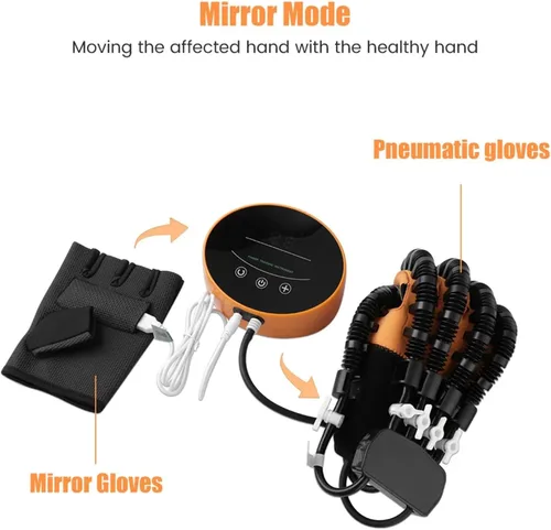 Vista 5 de Rehabilitation Robot Gloves, Hemiplegia Finger Rehabilitation Training Equipment, Stroke Hand Splint, for Hand Function Recovery
