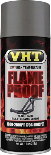 Vista 15 de VHT SP117 Pintura en aerosol de muy alta temperatura con revestimiento ignífugo - Acabado plano de aluminio - Lata de aerosol de 11 oz