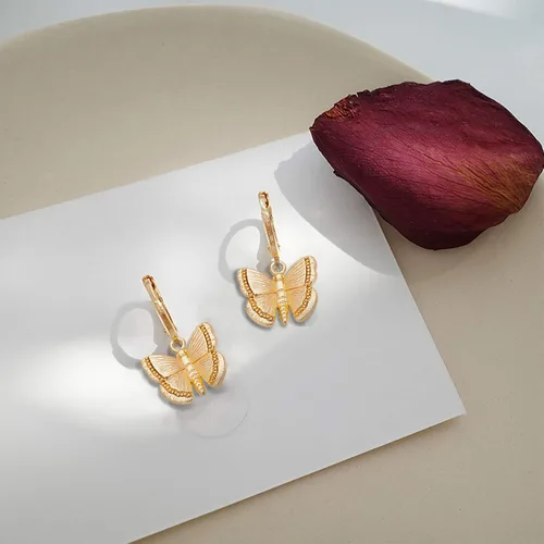Vista 7 de BENECREAT Colgantes de latón chapado en oro de 18 quilates para collar y aretes, Latón, Latón