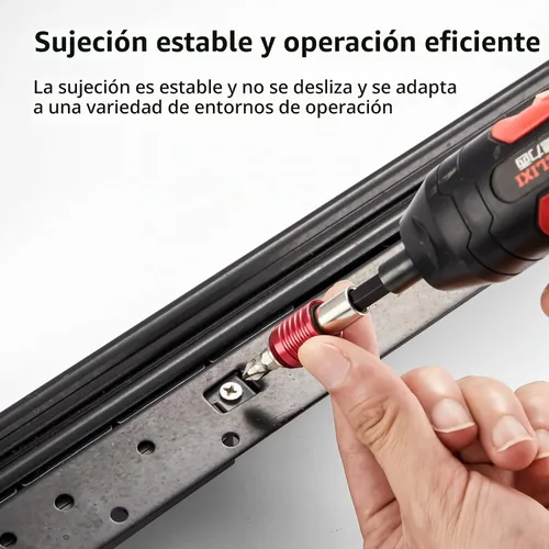 Vista 5 de Extensión de broca, juego de extensión magnética de 1/4, alta precisión con soporte magnético para brocas, 4 soportes multifunción para brocas