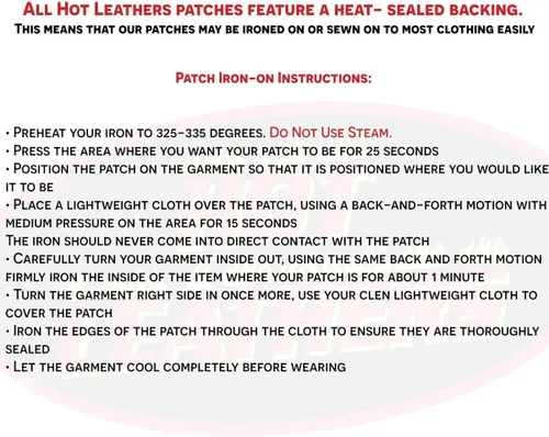 Vista 2 de Hot Leathers Parche Suicide King
