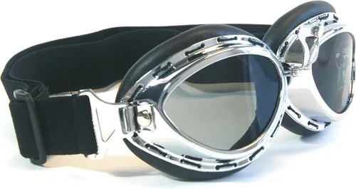 Vista 2 de CRG Sports Gafas de motocicleta estilo aviador vintage estilo piloto para hombres, mujeres, adultos, jóvenes