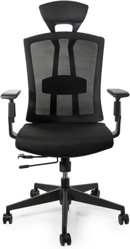 Vista 9 de SUNLINE Elevate - Silla de oficina - Sistema de soporte lumbar ergonómico y ajustable con base de aluminio - Reposacabezas de malla curva 4D