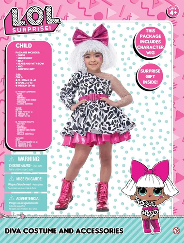 Vista 4 de LOL Surprise Diva disfraz infantil