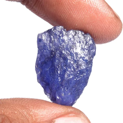 Vista 2 de GEMHUB DP-579 - Piedra preciosa suelta de zafiro azul natural sin tratar, sin tratar, sin procesar, certificado, Gema, azul