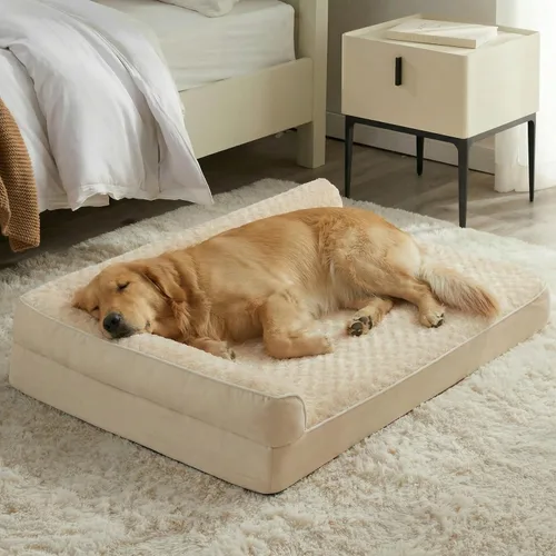 Vista 8 de BFPETHOME - Camas ortopédicas para perros grandes - Sofá para perros impermeable con funda extraíble y lavable, cama grande para mascotas con forro