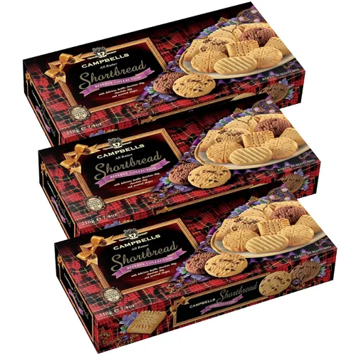 Vista 9 de Campbells Shortbread Reserve Collection Cartón de 7.4 onzas (7.41 oz) – Galletas escocesas de mantequilla de Escocia, chispas de chocolate