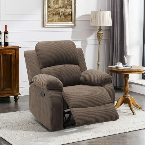 Vista 13 de Sofá reclinable manual, sofá reclinable con portavasos de 3 asientos, sofá de 3 asientos con mesa auxiliar desplegable para sala de estar, oficina
