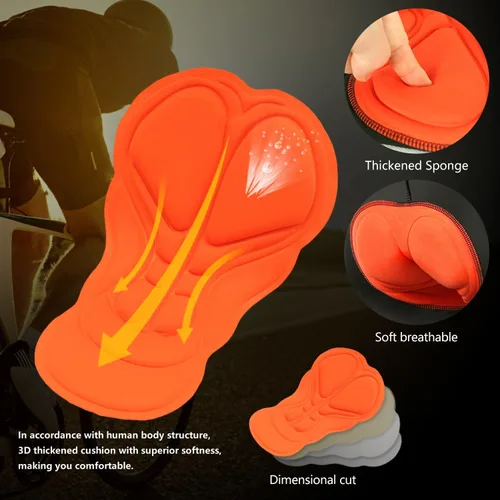 Vista 5 de Lixada Camiseta de ciclismo para hombre de manga corta con pantalones cortos acolchados de secado rápido para verano, ropa corta para bicicleta