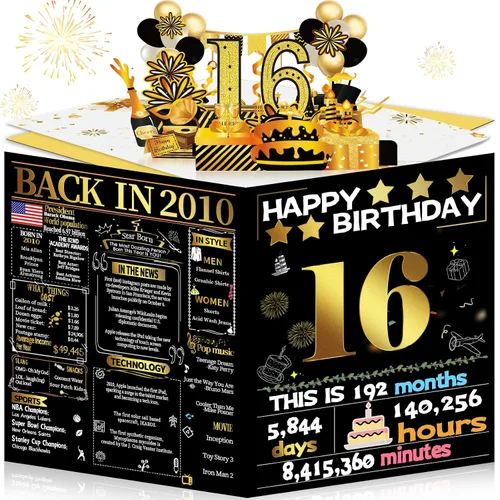 Vista 73 de Joycard Tarjeta de cumpleaños de 10 años para niña o niño, regalo de cumpleaños 3D emergente feliz cumpleaños para hija o hijo, decoraciones