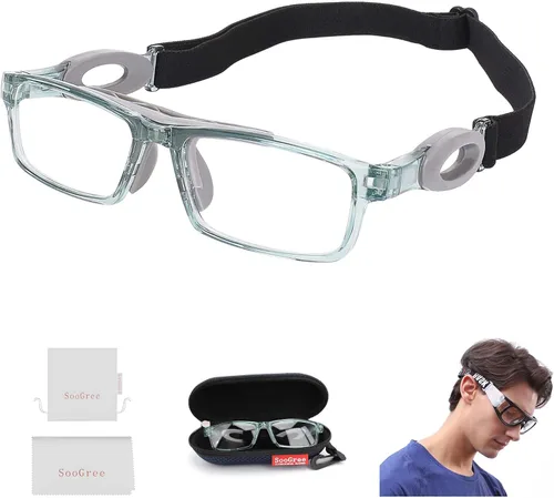 Vista 19 de SooGree Sports Goggles Racquetball Glassess Basketball Football Soccer Goggles for Men & Women Adjustable Strap