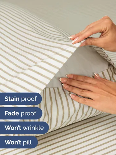 Vista 231 de Extra Deep Twin XL Sheet Set - 3 Piece College Dorm Room - White 01-Blanco