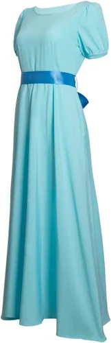Vista 2 de Disfraz de princesa Wendy para mujer y niña, para Halloween, elegante, color azul, para cosplay